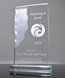 Picture of Sculpted Waterfall Crystal Award