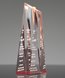 Picture of Red Star Acrylic Tower Award - Medium Size