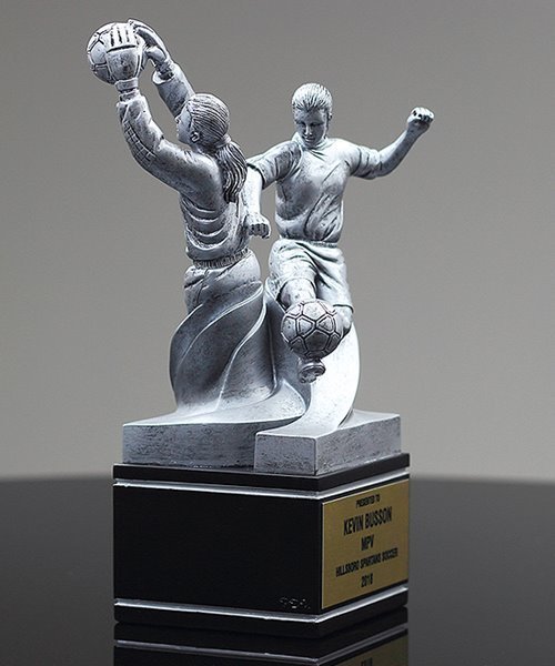 Picture of Dual-Action Female Soccer Trophy - Large