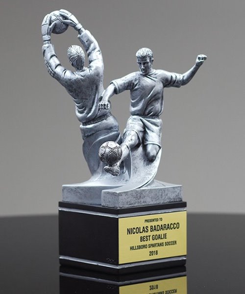 Picture of Dual-Action Male Soccer Trophy - Medium