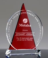 Picture of Crystal Icon Award - Red