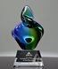 Picture of Aqua Verde Twist Art Glass Award