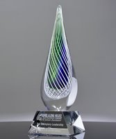 Picture of Aurora Flame Art Glass Award