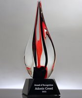Picture of Inferno Red Art Crystal Award