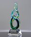 Picture of Serenity Helix Art Glass Award - Clear Base