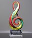 Picture of Radiant Note Art Glass Award