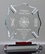 Picture of Crystal Maltese Cross Award - Red Prism