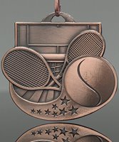 Picture of Tennis Star-Blast Medals - Bronze Tone