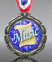 Picture of Epoxy-Domed Music Medal