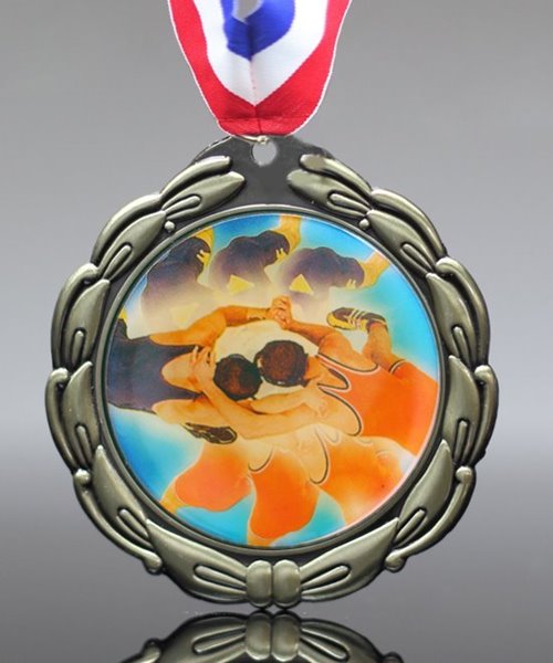Picture of Wrestling Epoxy Domed Medal