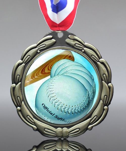 Picture of Classic Epoxy-Domed Softball Medals