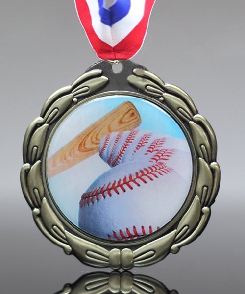 Picture of Epoxy-Domed Baseball Medals - Ball Theme