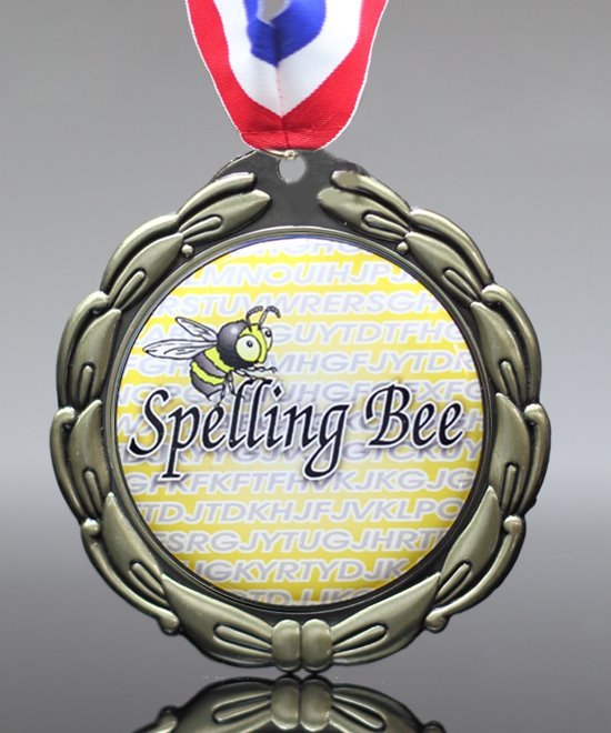 Epoxy Domed Spelling Bee Medals