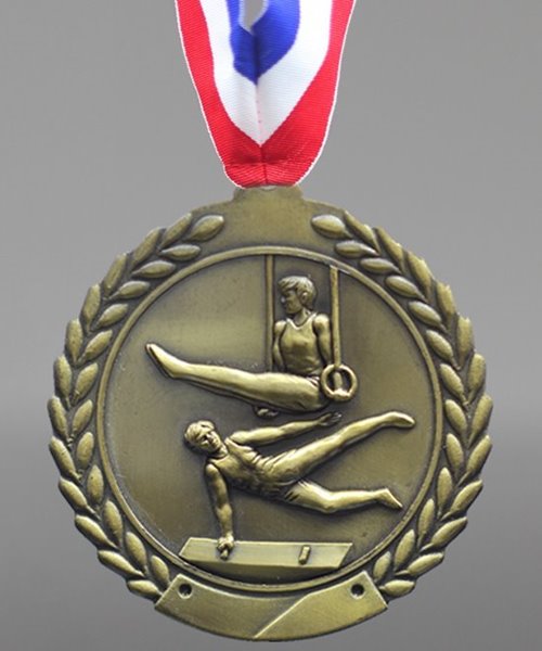 Picture of Traditional Gymnastics Medal - Gold Tone