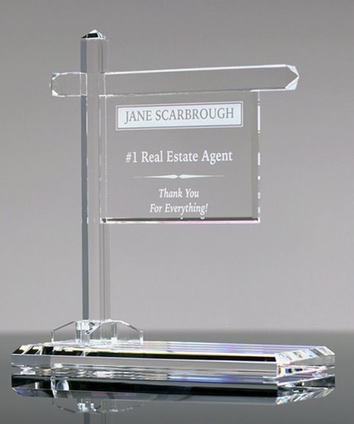 Picture of Crystal Real Estate Sign Award