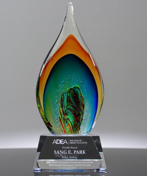 Picture of Top Performance Art Glass Flame Award