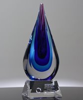 Picture of Orchid Blaze Art Crystal Award