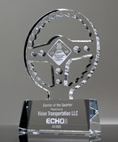 Picture of Crystal Steering Wheel Award