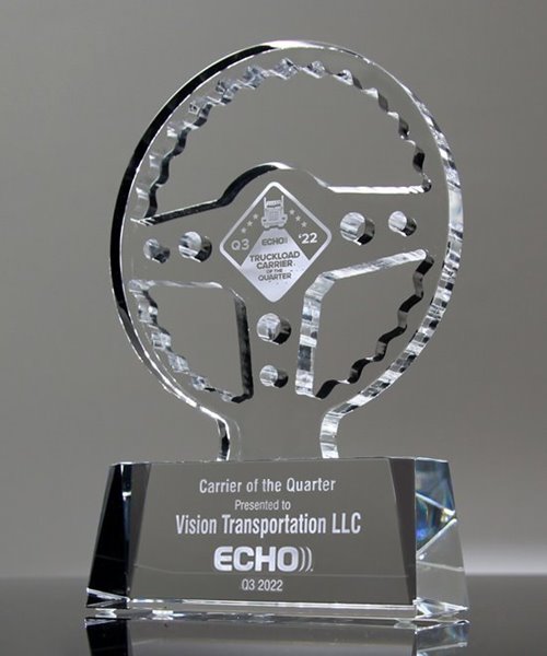 Picture of Crystal Steering Wheel Award