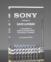Picture of Legacy Gold Acrylic Award - Medium Size