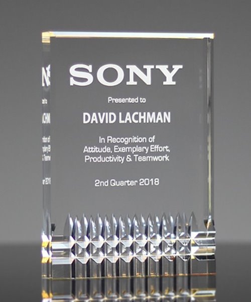 Picture of Legacy Gold Acrylic Award - Medium Size