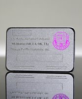 Picture of Custom Etched Silver Membership Card