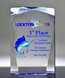 Picture of Optical Blue Prism Acrylic - Full Color Imprint