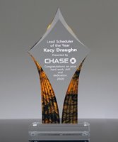 Picture of Golden Swirl Acrylic Award - Small