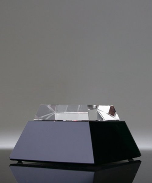 Picture of Black Crystal Base with Mirrored Platform - Reflections