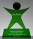 Picture of Custom Green Crystal Starman Trophy