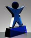 Picture of Custom Blue Crystal Starman Trophy