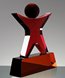 Picture of Custom Red Crystal Starman Trophy