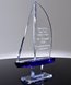 Picture of Blue Crystal Sailboat Award