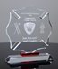 Picture of Crystal Maltese Cross Award - Red Prism