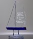 Picture of Blue Crystal Sailboat Award