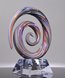 Picture of Lotus Spiral Art Crystal Award