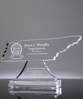 Picture of Tennessee Acrylic State Shape Trophy