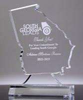 Picture of Georgia Acrylic State Shape Trophy