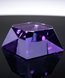 Picture of Beveled Purple Crystal Slant Mounting Base