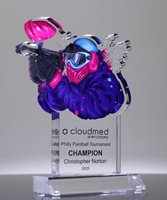 Picture of Acrylic Paintball Trophy