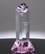 Picture of Diamond Tower Pink Crystal Award