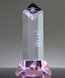 Picture of Diamond Tower Pink Crystal Award