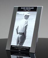 Picture of Engraved Silver Picture Frame 4" x 6"