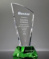 Picture of Green Crystal Flare Award