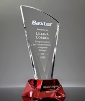 Picture of Red Crystal Flare Award