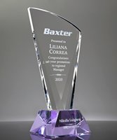 Picture of Purple Crystal Flare Award