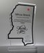 Picture of Mississippi Acrylic State Shape Trophy