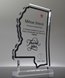 Picture of Mississippi Acrylic State Shape Trophy