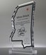 Picture of Mississippi Acrylic State Shape Trophy