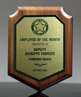 Picture of Employee of the Month Shield Plaque